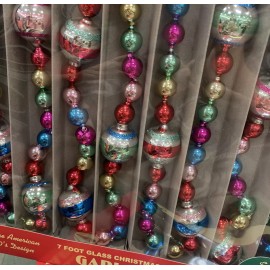 Christopher Radko Rare Christopher Radko Shiny Brite Radiant Christmas Mercury Glass Garland 7ft