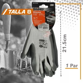 J.H. Company Guantes Anti Corte Nylon Poliuretano Trabajo Industrial