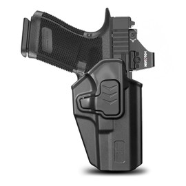 OWB Holster for Glock 17/19/ 19X/ 22/23/ 31/32 (Gen 1 2 3 4 5 6), Ruger RXM, PSA Dagger Compact, Glock 44/45 - Fits MOS/Red Dot, Level II Index Finger Release, Adj. Retention