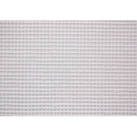 Zweigart White Interlock Canvas 10 Hole 50x50cm (19.5x19.5 inches) - Fat Qtr