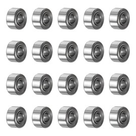 sourcing map 20pcs MR52ZZ Deep Groove Ball Bearings 2x5x2.5mm Chrome Steel Miniature Bearing Double Shielded Precision Bearings, P6 (ABEC 3)