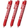 Zebra Permanent Markers, McKnock Fine Point, Red, Pack of 3,
