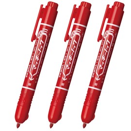 Zebra Permanent Markers, McKnock Fine Point, Red, Pack of 3, P-YYSS6-R3-AZ