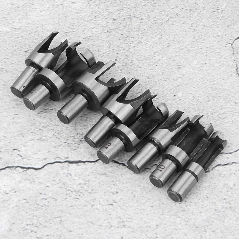 Wood Plug Cutter Set 8 Pieces Wood Plug Cutter Carbon