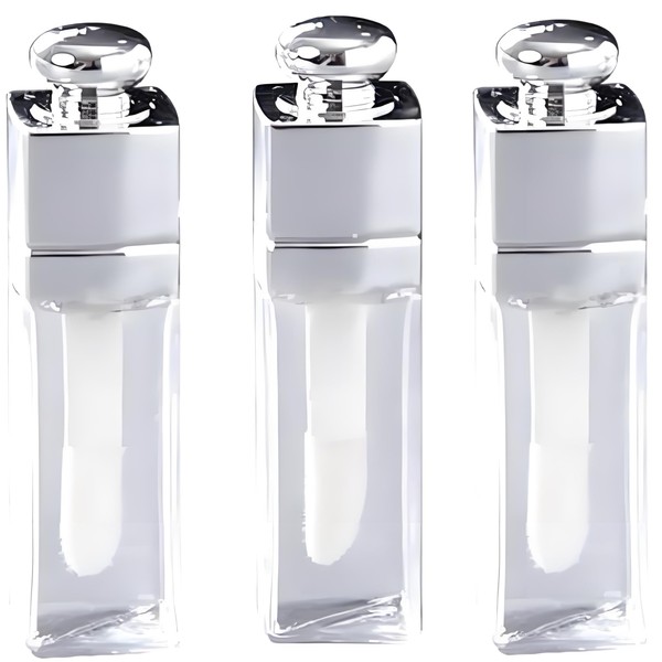 ​​3Pcs Clear Empty Lip Gloss Tubes, 3ml Refillable Tubes for