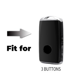 Happyit Zinc Alloy Leather Car Key Cases for Mazda 3 Alexa CX4 CX5 CX-5 CX8 CX-30 CX30 2019-2024 3 Buttons (Brown+Silver)