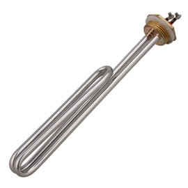 BQLZR Home Silver Tone Stainless Steel Electrical Heating Element Booster Tube for Water Heater AC 220V 3000W