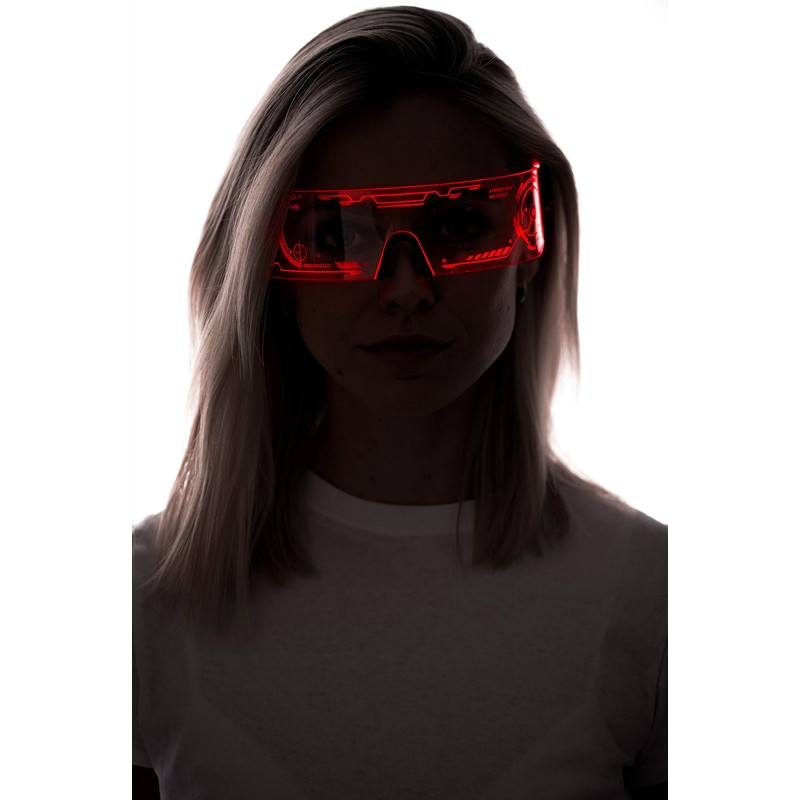 ASVP Shop Cyberpunk LED Visor Glasses - Perfect For Cosplay