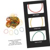 Operitacx Natural Elastic Bands 2 Boxes of Portable Rubber Bands