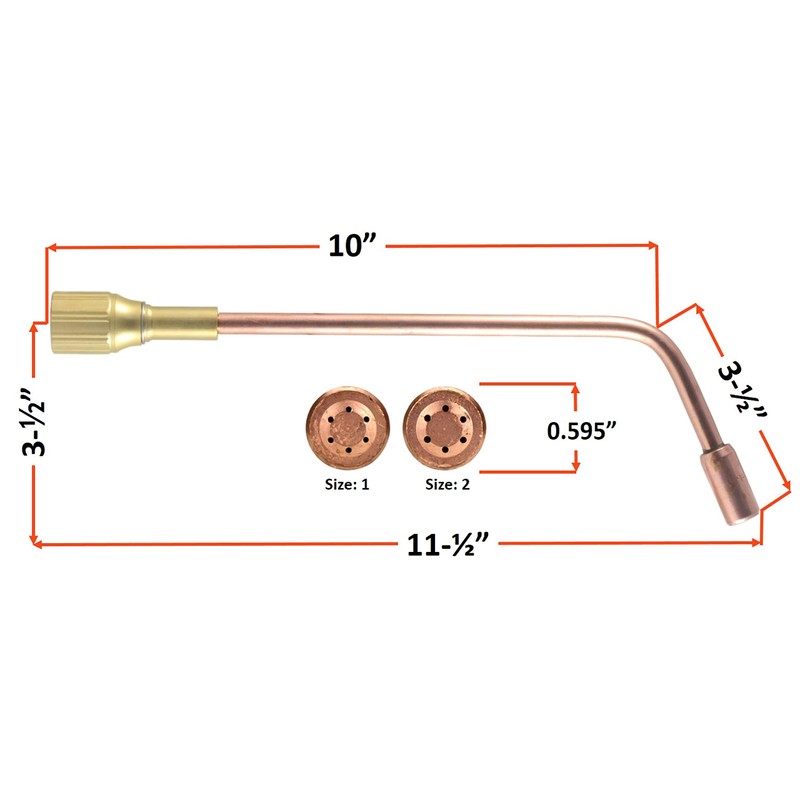 SÜA - Acetylene Heating Tip J-63-1 with H-16-2E style Mixer