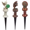 Garden Hose Guide Spike Stake Hose Roller Guide, Rustproof Coated