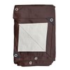 10' x 14' Brown & White Reversible Heavy Duty Tarp