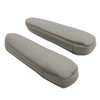 FZJDSD 2pcs Plain Gray Leather Seat Armrest Cloves Compatible with