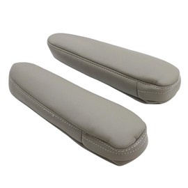FZJDSD 2pcs Plain Gray Leather Seat Armrest Cloves Compatible with Toyota Sequoia 2001 2002 2003 2004 2005 2006 2007
