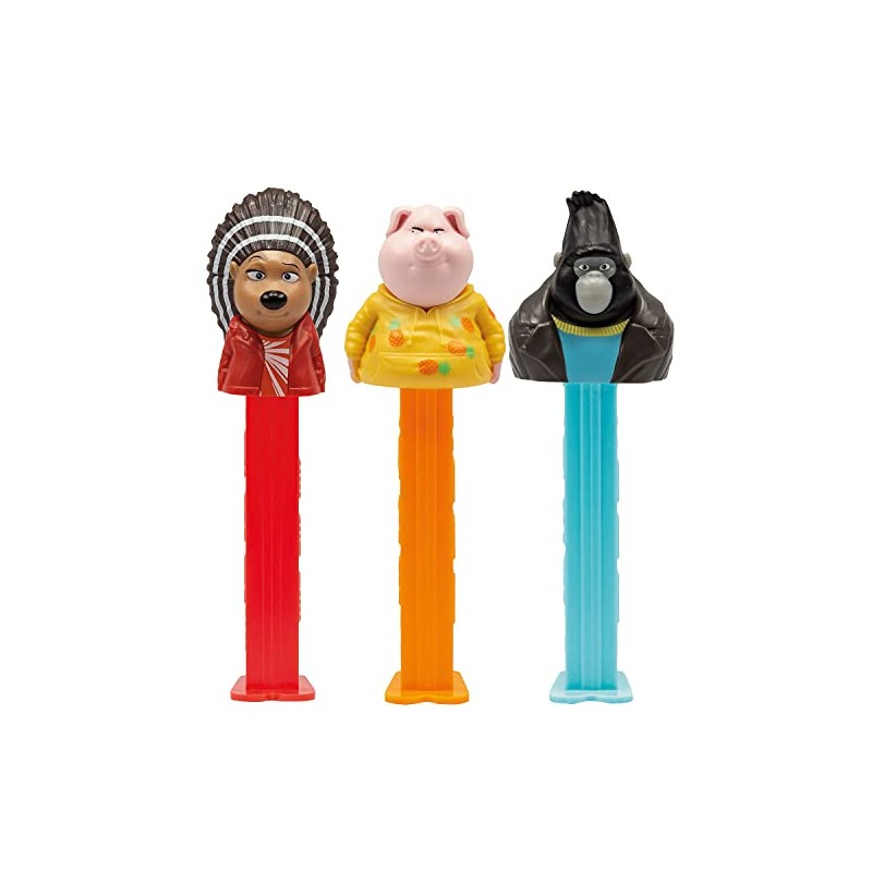 PEZ Candy Sing 2 Dispensers, Individually Wrapped Each with Two