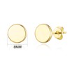 Philip Jones Gold Plated Round Dot Stud Earrings