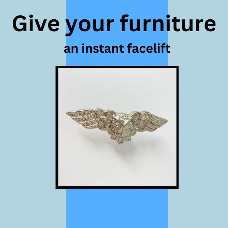 Silver Animal Metal Drawer Pulls Knobs Cupboard Bedroom Kitchen Upcycle