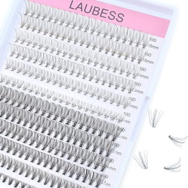 Eyelash Clusters LAUBESS Lash Clusters Individual Lashes Cluster Eyelash Extensions DIY at Home Waterproof Cluster Lashes (10D/20D-D-Mix9-16)