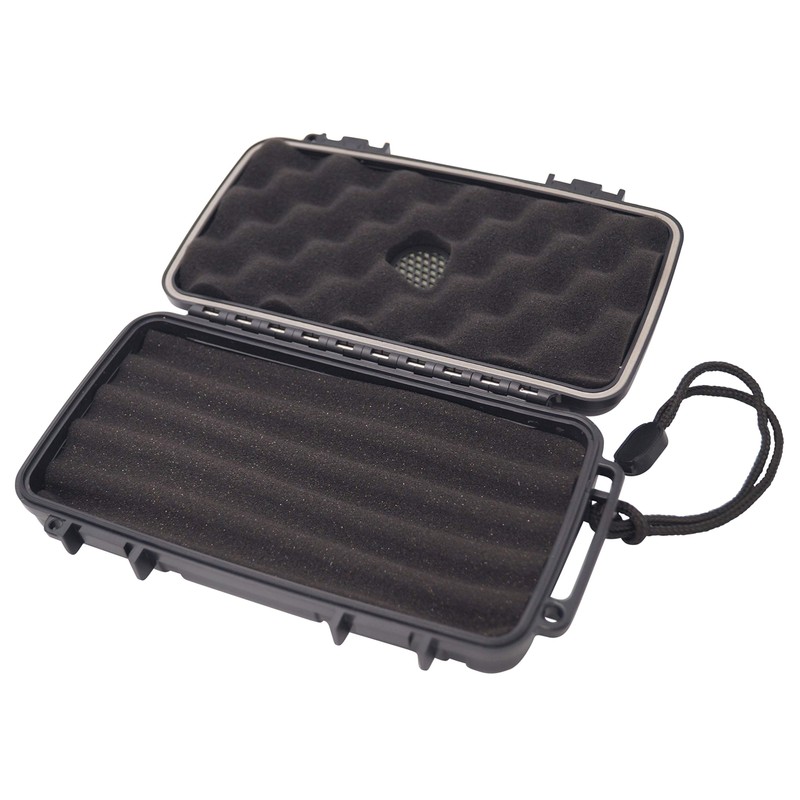 GERMANUS Cigar Humidor Travel Case for up to 5 Cigars,