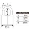 Master Lock 3430EURDSKULL Skull Padlock, Key Type, Small, Print, Main