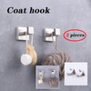 GERZWY Brushed Stainless Steel Towel Hook Robe Hook Coat Hook