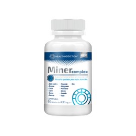 HEALTHADDICTION | Miner Complex Multimineral De Minerales Quelados. Magnesio, Zinc, Manganeso, Potasio, Ácido Málico, Betaina, Calcio, cobre, Cromo, Molibdeno, Selenio, Vanadio y Yodo. 60 Cápsulas
