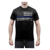 Rothco Thin Blue Line T-Shirt (US, Alpha, XX-Large, Regular, Regular,