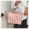Bolso De Mano De Gran Capacidad Con Estampado De Labios