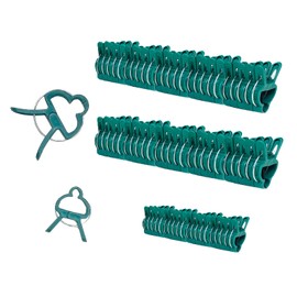 heyfurni Garden Clips for Climbing Plants Outdoor,50pcs Large Plant Clips & 20pcs Small Rose Clips for Garden Arch Trellis Support,Tomato Clips for Vines,Vegetable,Tomatoes,Flowers,Green