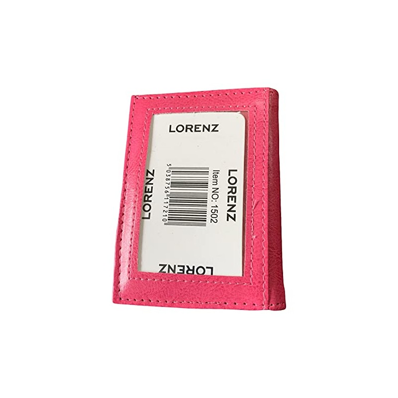 Lorenz Leather Effect Grained PU Travel Id Pass Card Holder