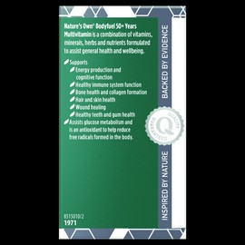 Nature's Own Bodyfuel 50+ Multivitamin 60 Tablets