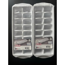 Sterilite 2 Sterilite Stackable White Ice Cube Tray BPA Free