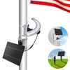 Solar Flag Pole Light,3 in 1 Flag Pole Solar Light