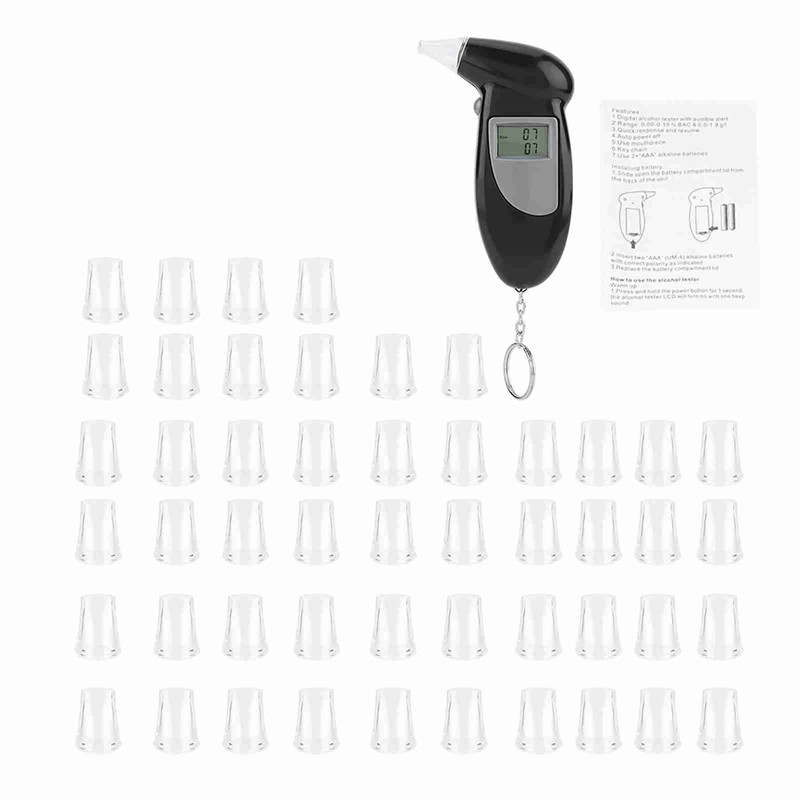 Digital LCD Screen Alcohol Breath Tester Portable Keychain Breath Analyzer
