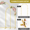 CludPark Metal Arch Backdrop Stand Wedding Arch Frame Set of