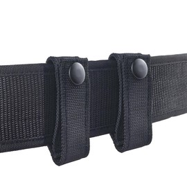 2 Piece Handcuff Strap, Nylon Handcuff Strap Retainer, Single Buckle Slide-in for 2.25 Inch Duty Belt