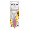 Wiltshire Colour Rush Y-Peeler, Chrome Plated, Anti-Slip Comfortable Soft Grip