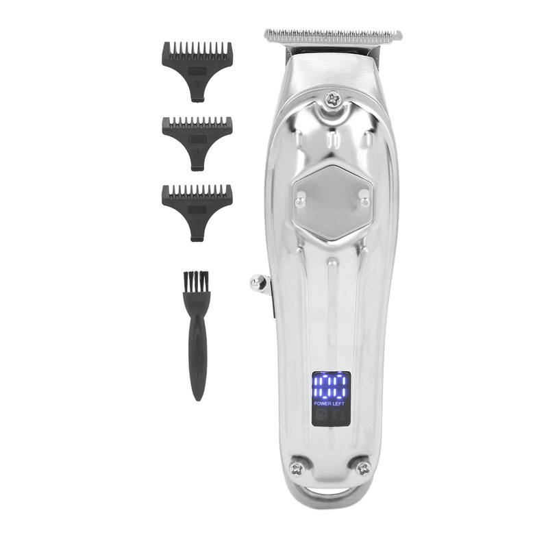 USB Rechaegeable Hair Clipper LCD Screen Electric Hair Styling Trimming
