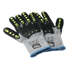 SSHHUI Wear Protection 1Pair Counteractive to Cut Puncture Windproof Protective Gloves Impact Thicken Rescue Gloves Outdoor