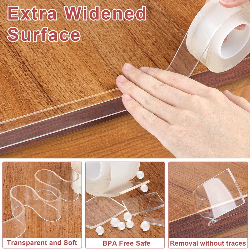 Corner Protectors Baby Proofing,Clear Corner Protector,Soft Edge Protector 6.6ft(2M) Corner