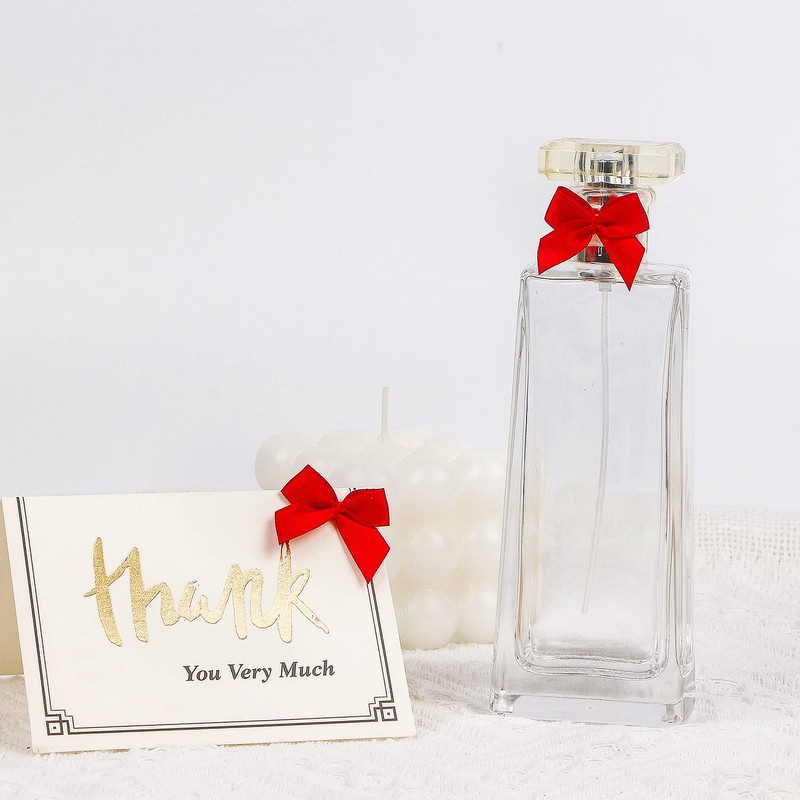 150 Pieces Red Mini Ribbon Bows for Crafts Tiny Satin