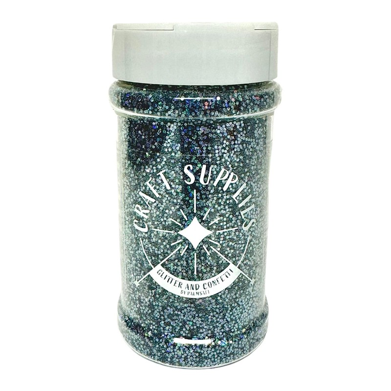 200g Gunmetal Rain Glitter Shaker Jar