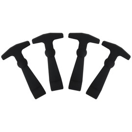 Icelily New 4Pcs Cooler Accessories Replacement Lid Latches Fit for Yeti, for RTIC and More Hard 20 Inches Handle Grips - Black Rubber