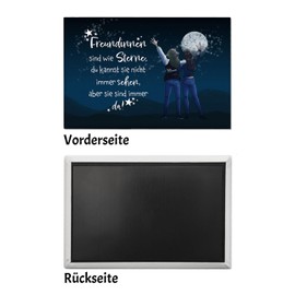 Freundinnen sind wie Sterne Souvenir Magnet with Beautiful Saying About Your Connection as a Gift to Prove Friendship