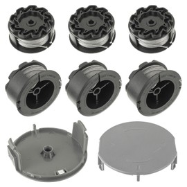 JAMHER F016800570 Rasentrimmer Fadenspule mit BOSCH UniversalGrassCut 18 18-26 18-260, Austauschbar mit F016800570 Ersatzspule(6 Fadenspulen, 2 Trimmerabdeckung)