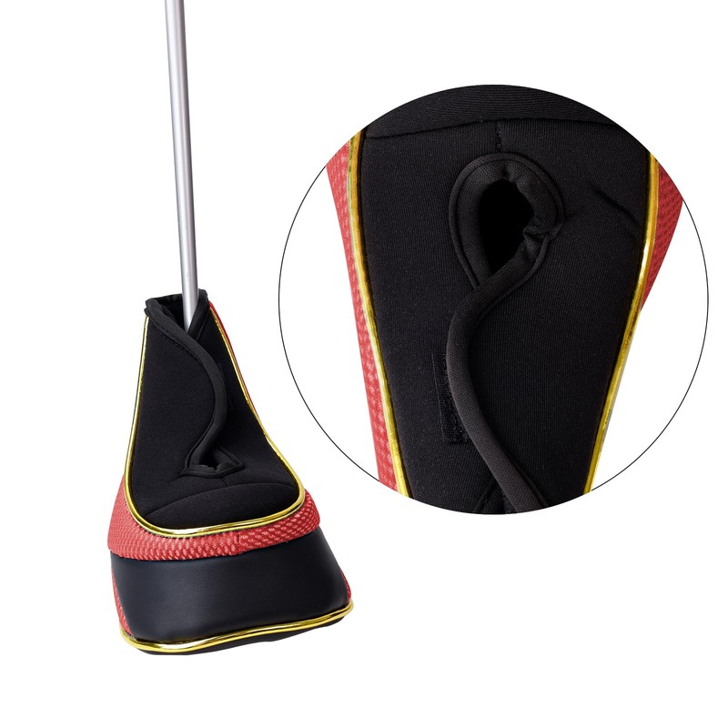 Andux 4Pcs/Set Gold Golf 460cc Driver Fairway Wood Club Head