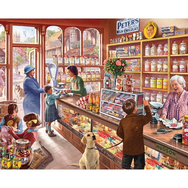 White Mountain Puzzles Old Candy Shop - 1000 Piece Jigsaw Puzzle