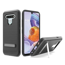 GSA Slim Brushed Case with Kickstand for LG Stylo 6 - Black