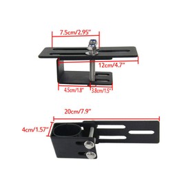AUXTINGS 2 Pieces Car Roof Rack LED Light Bar Adjustable Bracket Holder Bumper Mounting Kit (Roof Cargo Light Bracket)