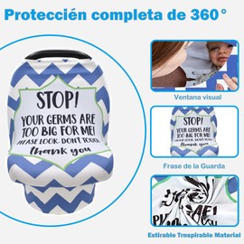 Manta para Amamantar Bebé, Bufanda de Lactancia 4 en 1, Tejido de Algodón puro Elástico Agradable al Tacto, Funda para Cochecito y Asiento, Entorno de alimentación seguro y cómodo para todas las mamás